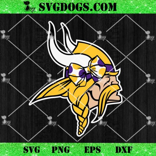 Minnesota Vikings Bow SVG, Minnesota Vikings  NFL SVG PNG DXF EPS