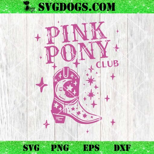 Pink Pony Club SVG, Ringer Queer Pop Fan Lesbian Pride Month SVG PNG EPS DXF