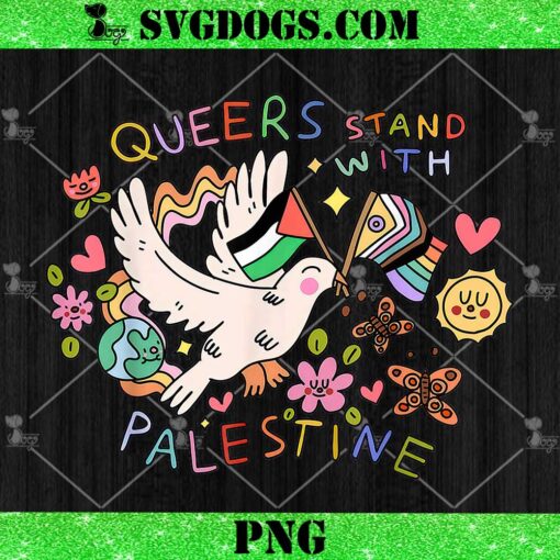 Queers Stand With Palestine PNG