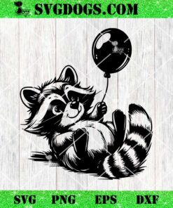 Raccoon Balloon SVG