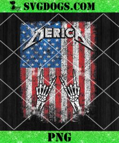 Rock Sign Heavy Metal 4th of July Us Flag Merica PNG