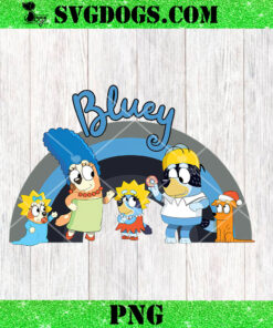 Simpsons Bluey PNG, Bluey Family PNG