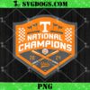 Tennessee Volunteers National Champs 2024 Baseball PNG