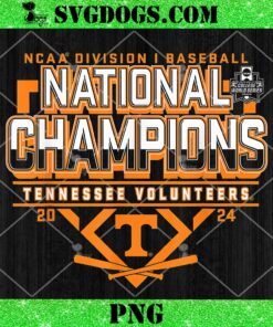 Tennessee Volunteers National Champs 2024 Baseball CWS Logo PNG