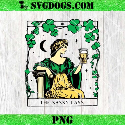 The Sassy Lass Tarot Card PNG, St Patricks PNG