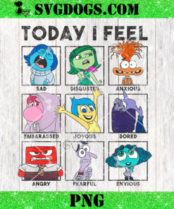 Its Okay To Feel All The Feels Inside Out PNG, Funny Mental Health PNG