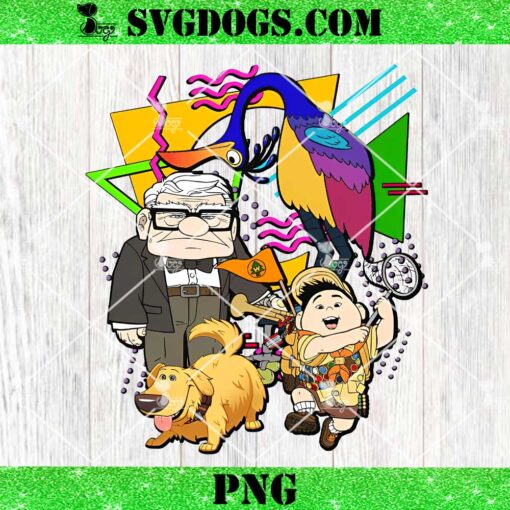 90S Pixar Up PNG, Carl And Dog Dug PNG