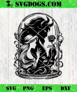 Beauty & Beast SVG, Belle Mandala SVG PNG EPS DXF