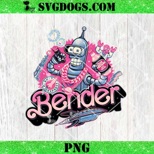 Bender PNG, Pink Future Ahead Of Us PNG