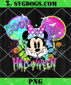 Boo Halloween Minnie PNG, Mickey Pumpkin PNG