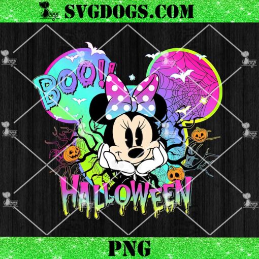 Boo Halloween Minnie PNG, Mickey Pumpkin PNG