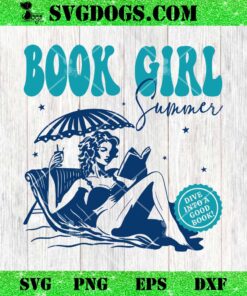 Book Girl Summer Beach Vibes SVG