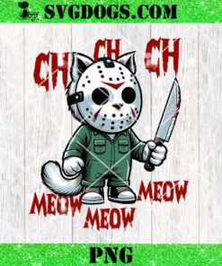 CH CH CH Meow Meow Meow PNG, Michael Myers Cat Halloween PNG