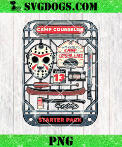 Camp Counselor Welcome To Camp Crystal Lake Starter Pack PNG, Jason Voorhees PNG