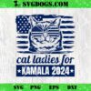 Overeducated Cat Lady Who Votes For Kamala Harris 2024 SVG