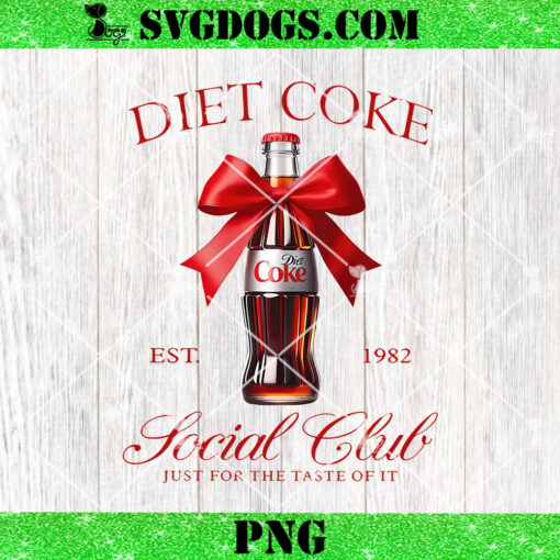 Coquette Diet Coke Social Club Est 1982 PNG, Diet Coke PNG
