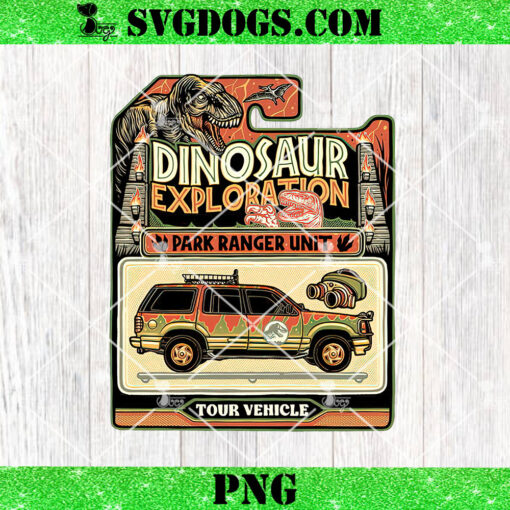 Dinosaur Exploration Park Ranger Unit Tour Vehicle PNG