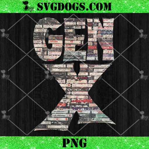 Gen X 80s Rock Cassettes PNG