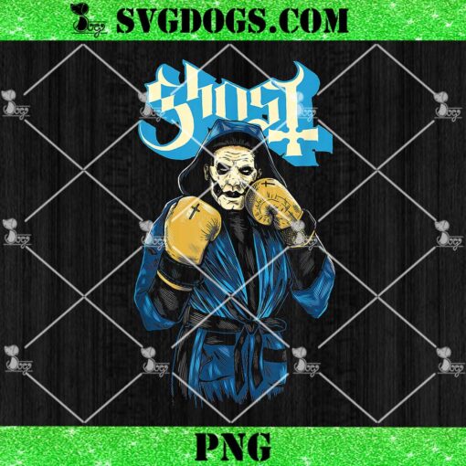 Ghost Papa Boxing PNG, Halloween PNG