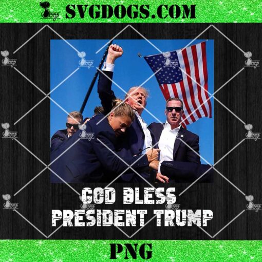 God Bless President Trump PNG, Donald Trump 2024 PNG