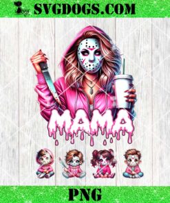 Halloween Horror Mama Custom Kid Name PNG, Spooky Mama PNG, Mom Jason Voorhees PNG