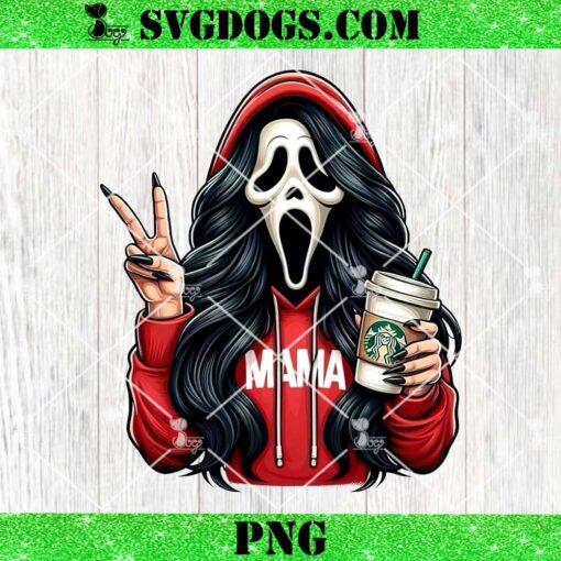 Halloween Horror Mama Drink Starbucks PNG, Ghost Face Coffee PNG