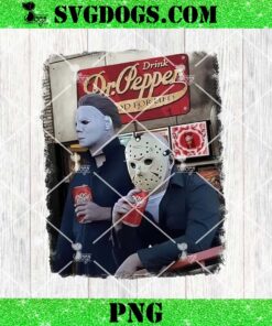 Horror Drink Dr Pepper PNG, Halloween Michael Myers Jason Voorhees PNG