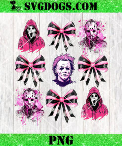 Chucky Halloween Coquette Bow PNG, Horror Bow PNG