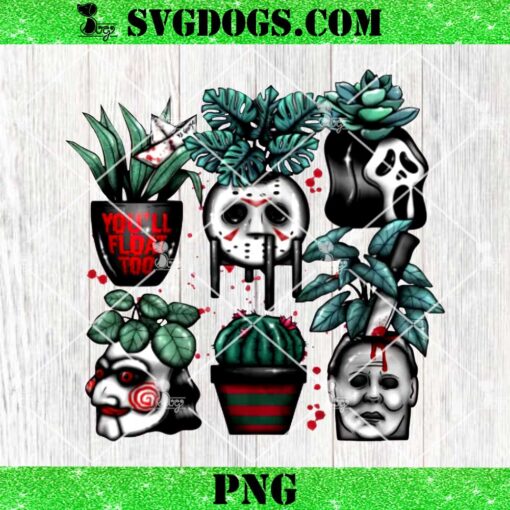 Horror Planters PNG, Horror Movie Halloween PNG, Skull Plant PNG