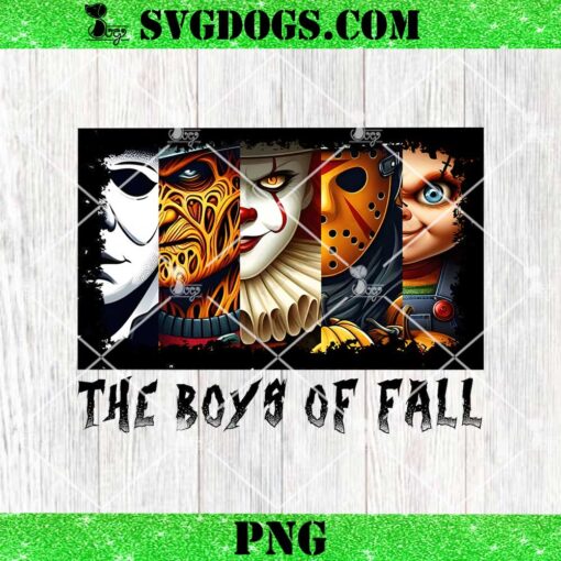 Horror The Boys Of Fall PNG, Autumn Fall Halloween PNG