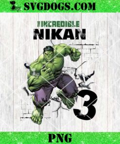 Hulk Birthday PNG, The Incredible Nikan 3 PNG, Marvel Hulk PNG