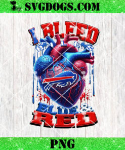 I Bleed Bills Blue And Red PNG, Buffalo Bills PNG