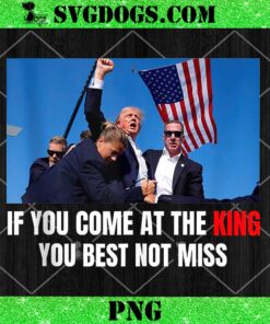 If You Come At The King You Best Not Miss PNG, Donald Trump Rally Shooting PNG