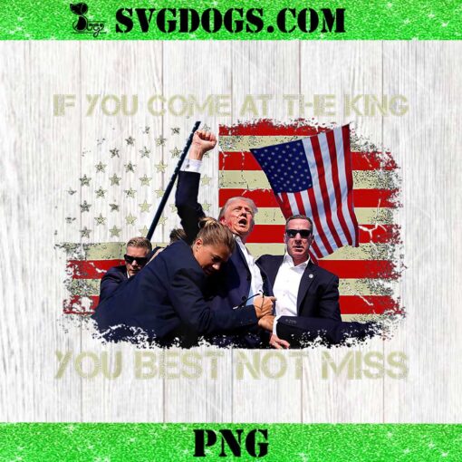 If You Come at The King You Best Not Miss PNG, Trump Rally Shooter PNG