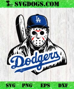 Jason Voorhees LA Dodgers Baseball SVG, Horror Movie LA Dodgers SVG PNG EPS DXF