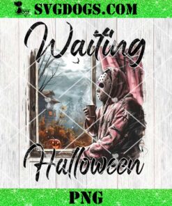 Jason Voorhees Waiting For Halloween PNG, Funny Horror Character PNG
