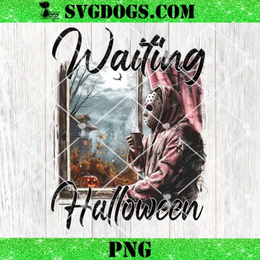 Jason Voorhees Waiting For Halloween PNG, Funny Horror Character PNG