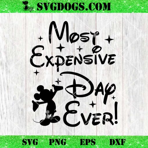 Most Expensive Day Ever SVG, Disney Mickey SVG PNG DXF EPS