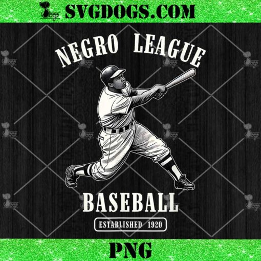 Negro League Baseball PNG, Established 1920 PNG