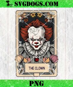 Pennywise The Clown PNG, It Pennywise Tarot Card PNG