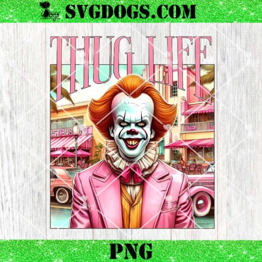 Pennywise Thug Life PNG, Horror Halloween PNG