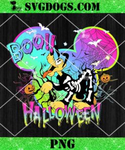 Pluto Mickey Boo Halloween PNG, Pluto Skeleton PNG