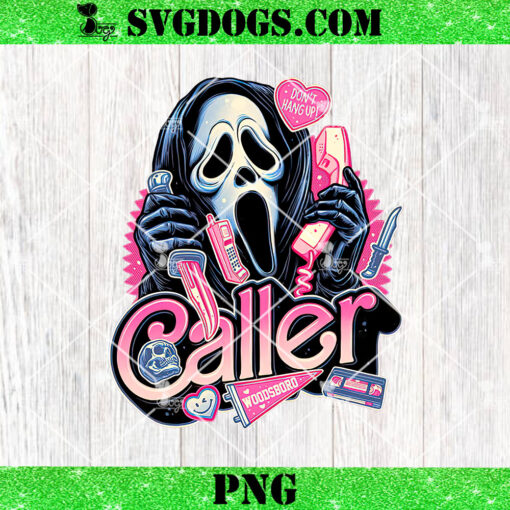 Scream Caller Love PNG, Ghost Face Don’t Hang Up PNG, Horror Barbie PNG