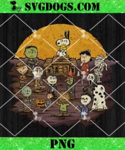 Snoopy Jason Voorhees Michael Myers Not Scared PNG, Peanuts Halloween PNG