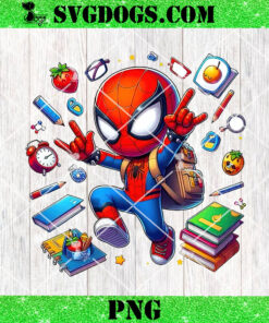 Spider Man Back To School PNG, Superhero PNG