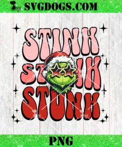 Stink Stank Stunk Grinch Christmas PNG, Santa PNG