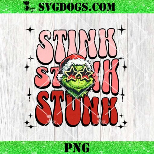 Stink Stank Stunk Grinch Christmas PNG, Santa PNG