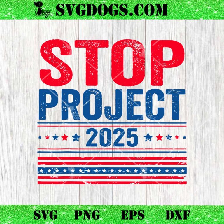 Stop Project 2025 Flag USA SVG