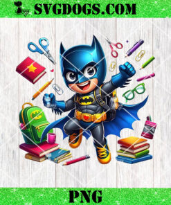 Superhero Batman Back To School PNG