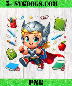 Thor Avengers Back To School PNG, Superhero PNG